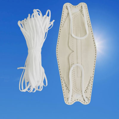 Tali Telinga Elastis yang Dapat Disesuaikan Loop Masker Wajah Sekali Pakai Korea Warna-warni KF94 3.5mm 5mm