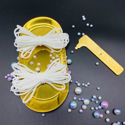 Spandex Nilon Bulat Pengait Telinga Elastis Tali Tali Pita Pita 2.5mm 3mm 4mm 5mm 6mm