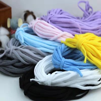 Band Lingkaran Telinga Elastis Sangat Lembut Untuk Masker Wajah Menggantung Telinga 5mm 6mm
