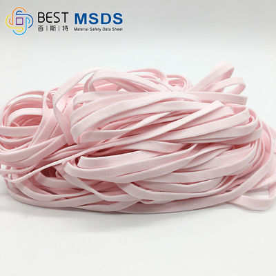 Pita Elastis Merah Muda Untuk Pengait Telinga Masker Lebar 5mm