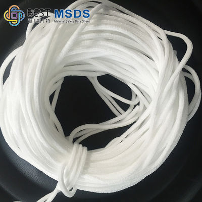 Flat Round Earloop Anyaman Band Masker Wajah Mendukung 2.8mm 6.0MM