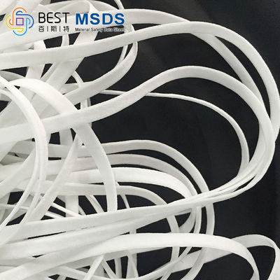 Flat Round Earloop Anyaman Band Masker Wajah Mendukung 2.8mm 6.0MM