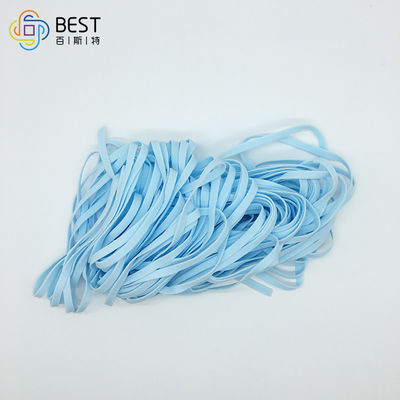 5MM 3.5MM 2 Mm 3mm Lembut Tali Elastis Bahan Baku Masker Wajah Biru Peregangan