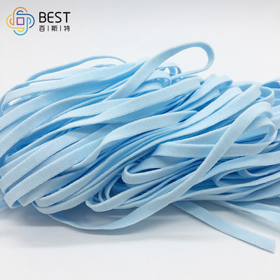 5MM 3.5MM 2 Mm 3mm Lembut Tali Elastis Bahan Baku Masker Wajah Biru Peregangan