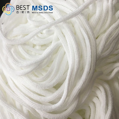 Spandex Nilon Putih Bulat Tali Elastis Tali Pita Pita 2.5mm 2.8mm 3mm