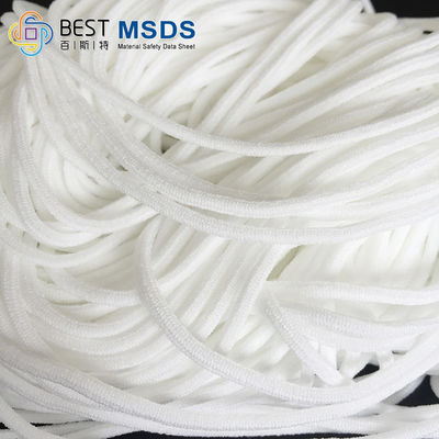 Spandex Nilon Putih Bulat Tali Elastis Tali Pita Pita 2.5mm 2.8mm 3mm