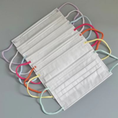 3 Ply Kenyamanan Lembut Elastis Ear Loops Tali Tali Elastis Datar Lembut Warna-warni 6mm