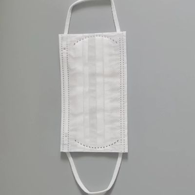 1/8&quot; Lingkaran Telinga Elastis Sangat Lembut Pita Pakai Putih Untuk Masker Wajah Sekali Pakai Anak 3 Lapis