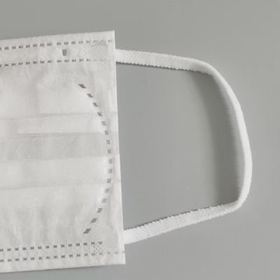 Aksesoris Masker Datar Lingkaran Telinga Lembut Elastis yang Dapat Disesuaikan Warna Putih 5mm