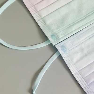 Masker Wajah Sekali Pakai Bahan Lingkaran Telinga Elastis Berwarna Tali Pita Elastis 5.0mm