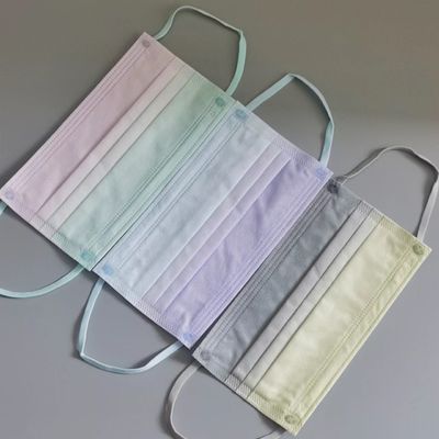 Masker Wajah Sekali Pakai Bahan Lingkaran Telinga Elastis Berwarna Tali Pita Elastis 5.0mm