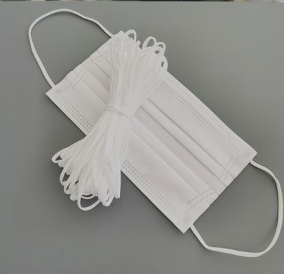 3.5mm 5mm White Elastic Ear Loops Rope Band Untuk Masker Wajah Sekali Pakai