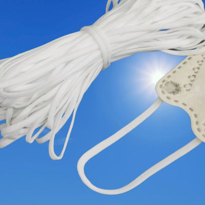 Tali Telinga Elastis yang Dapat Disesuaikan Loop Masker Wajah Sekali Pakai Korea Warna-warni KF94 3.5mm 5mm