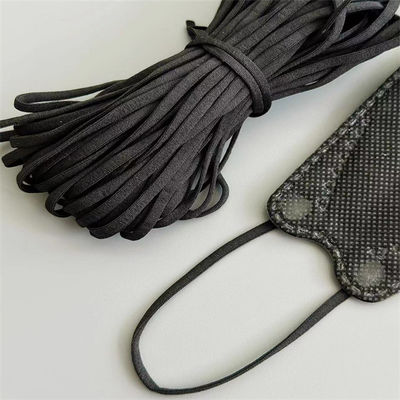 Loop Telinga Melar Datar Hitam Po Korea KF94 Masker Wajah 2.5-7mm