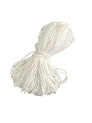 Nylon Polyester Round Elastic Webbing Band EarLoop Untuk Masker Wajah 3ply 2.8mm