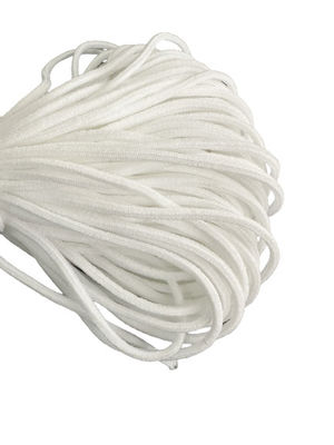 2.5mm 3mm 1/8 &quot;Band Elastis Bulat Untuk Masker Wajah Medis Pengait Telinga 3ply