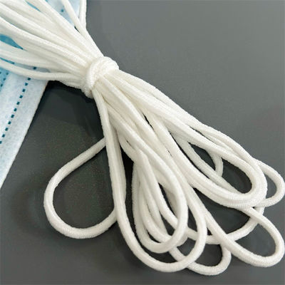 2.5mm 2.8mm 3mm 3/16 &quot;1/8 Inci Putih Round Earloop Band Elastis Thread Untuk Masker