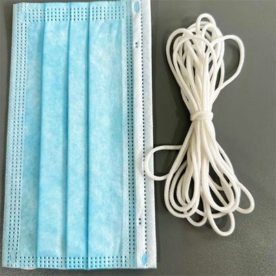 2.5mm 2.8mm 3mm 3/16 &quot;1/8 Inci Putih Round Earloop Band Elastis Thread Untuk Masker