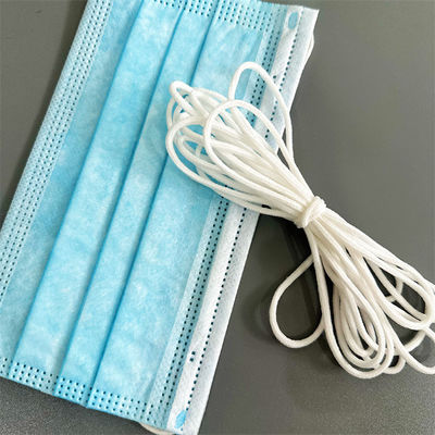 Spandex Nilon Putih Bulat Tali Elastis Tali Pita Pita 2.5mm 2.8mm 3mm