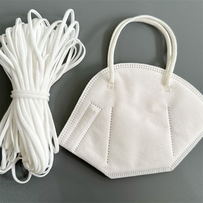 3.5mm 6mm 4mm 5mm Round Elastic Cord Polyester Spandex Untuk Masker Wajah 3D