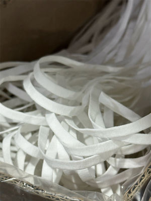 Masker Wajah N95 Pita Telinga Elastis 5mm 6mm 6.5mm 7mm Spandex Poliester Putih