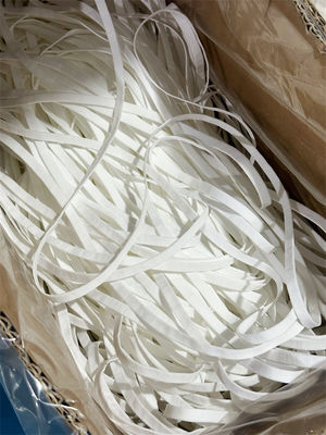 6.5mm Polyester Spandex Lingkaran Telinga Datar Untuk Masker Wajah N95 Putih